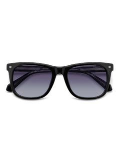 Polaroid Unisex Polarized Square Shape Acetate Sunglasses PLD 4167/S/X GREY 43 - Lens Size: 43.4 Mm - Black  - Image 4