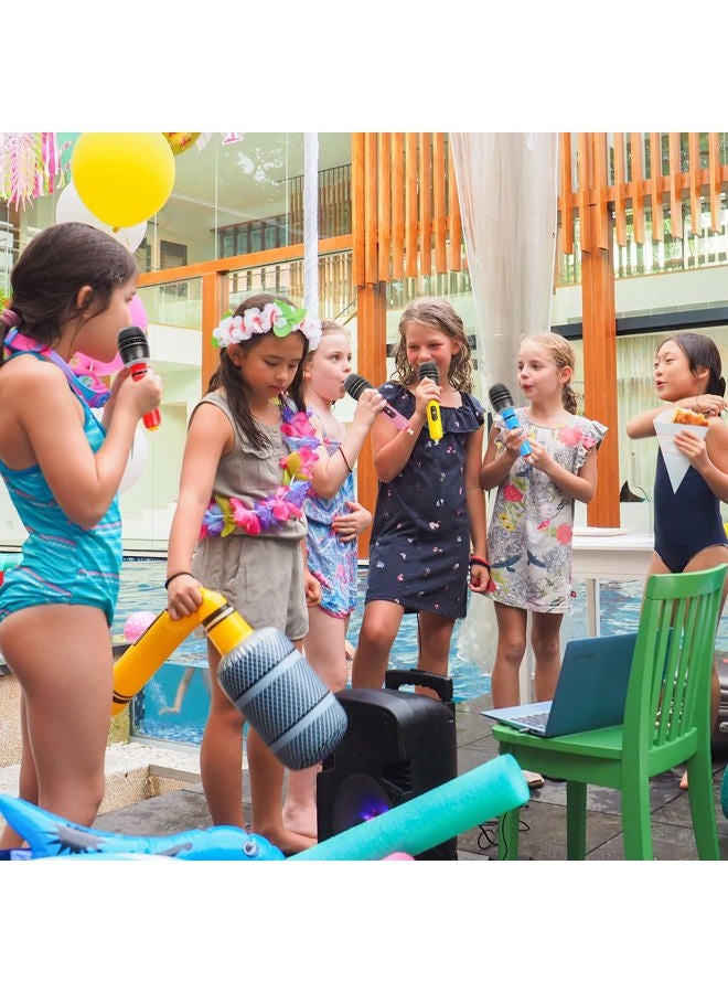 CCINEE 12 Pack Inflatable Microphones, 9.4 Inch Giant Blow Up Microphone Inflatable Microphone Props for 80s 90s Musical Concert Themed Party Favors(Ramdon Colors) - Image 5