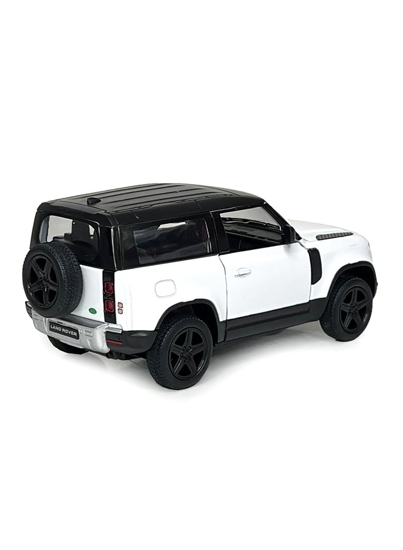 1:36 Scale Door Openable Pull Back Action Land Rover Defender 90 Diecast Metal Alloy Toy Car - Image 4