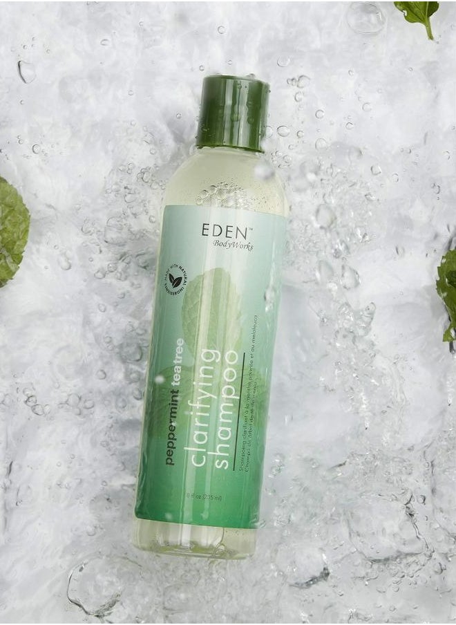 eden bodyworks - Peppermint Tea Tree Clear Clarifying Shampoo 235 ML - Image 1