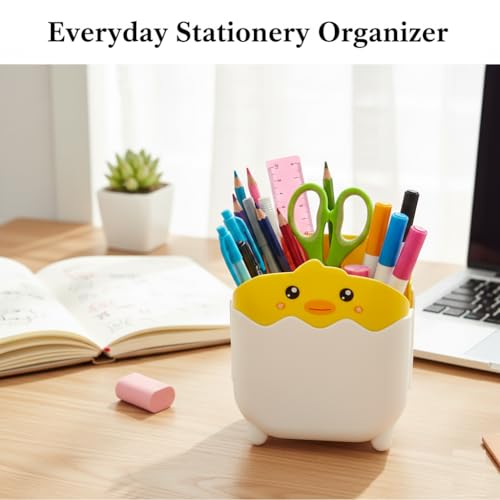 FunBlast Pen Stand for Study Table, Duck Pen Holder, Pencil Holder, Pen Stand for Kids & Girls, Cute Pen Holder, Pencil Stand for Kids, Birthday Return Gifts for Kids - Image 5