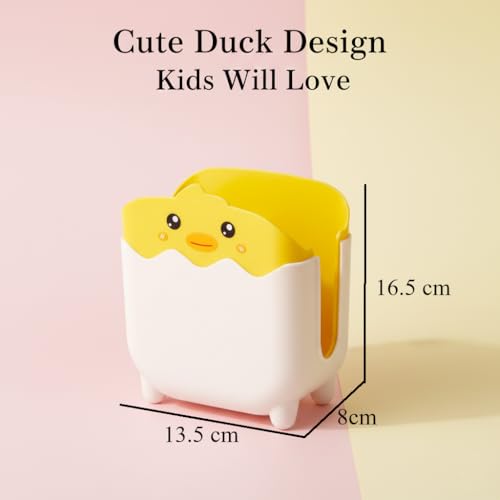 FunBlast Pen Stand for Study Table, Duck Pen Holder, Pencil Holder, Pen Stand for Kids & Girls, Cute Pen Holder, Pencil Stand for Kids, Birthday Return Gifts for Kids - Image 3