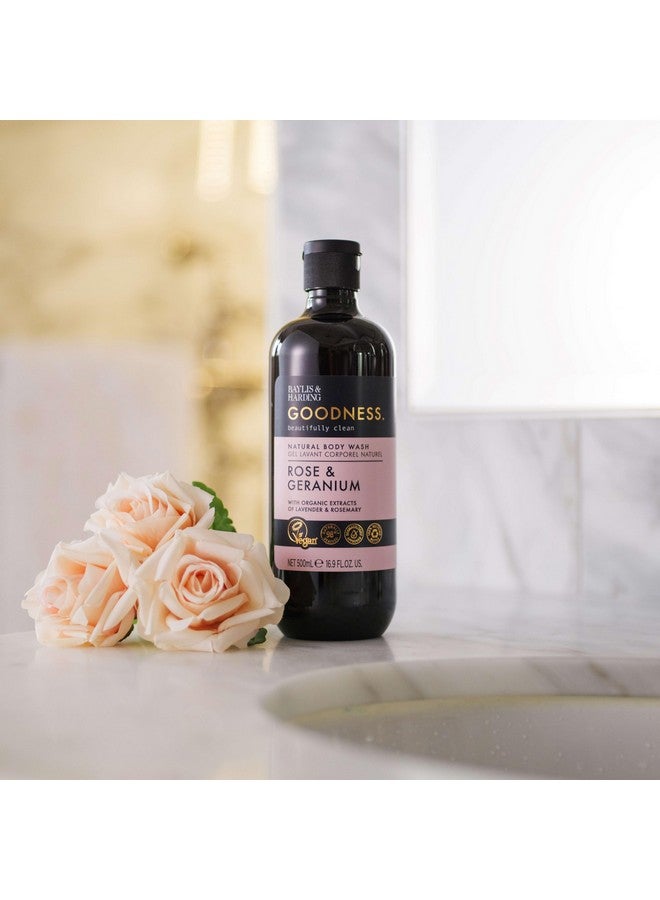 بايليس & هاردينج جودنيس باث روز ورائحة إبرة الراعي. طبيعي بنسبة 98%، مشتق طبيعيًا، نباتي ومعتمد من أطباء الجلدية. (غسل الجسم) - Image 5