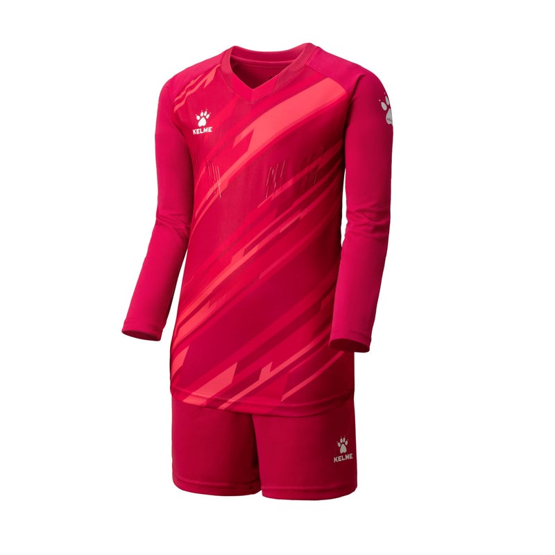 KELME Mens Soccer Goalie JerseysPadded Goalkeeper KitYouth Goalie Shirt and Pants with Socks Red XLarge - Image 3