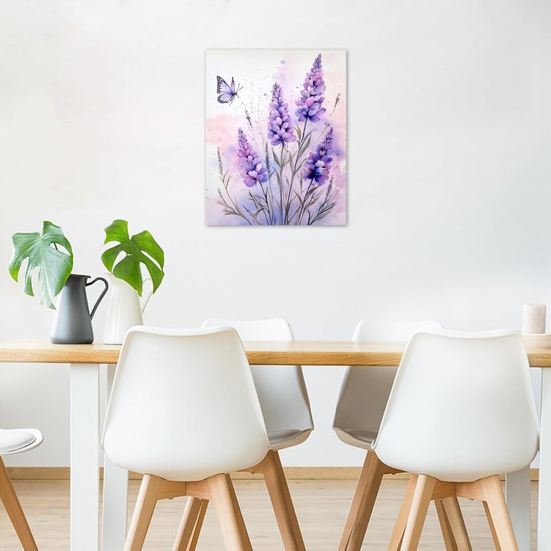 HVEST Animal Art Deco 16" X 20" Pink Flamingo Canvas Wall Art Painting - Image 2