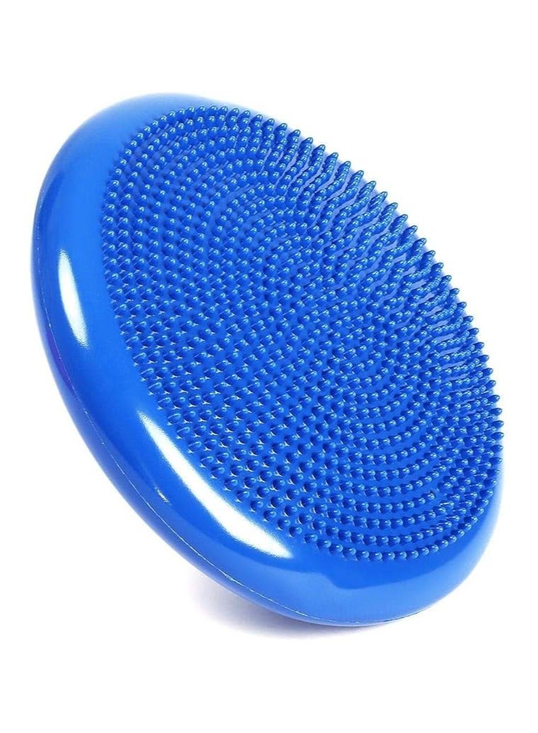 Generic Yoga Balance Pad Stability Disc Massage Cushion Fitness Mat With Pump 33CM/12.99 inch Blue - Image 1