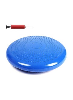 Generic Yoga Balance Pad Stability Disc Massage Cushion Fitness Mat With Pump 33CM/12.99 inch Blue  - Image 2