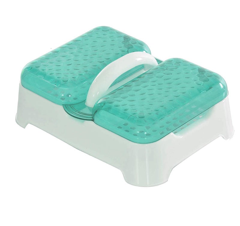 Pass Pass PASSPASS Plastic Medium Size Double Sealed Drain Soap Dish Tray Holder with Handle & Lid Cover Box Case Soap Holder (Pack of 1) (Random Color Will Be Sent) - Image 1