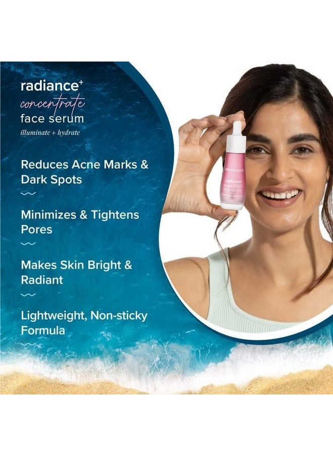 Aqualogica Radiance+ Concentrate Niacinamide Face Serum With Watermelon For Men And Women Radiant Look -For Glowing, Oily And Dry Skin -30Ml  - Image 3