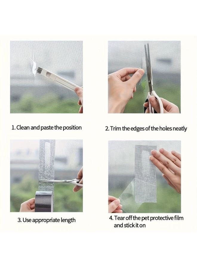 Heavy Duty Fiberglass Mesh Repair Tape 2 Inch x 79 Inch Waterproof Durable Black - Image 4