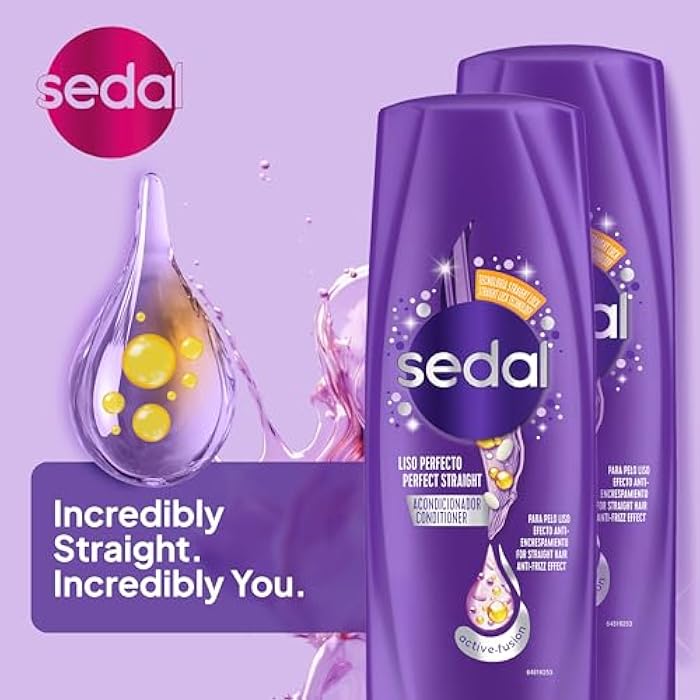 Sedal Conditioner for Straight Hair with Macadamia Oil, Vitamin C & Silk Protein for Smooth, Sleek Hair, 350 ml, Pack of 3 - Image 3