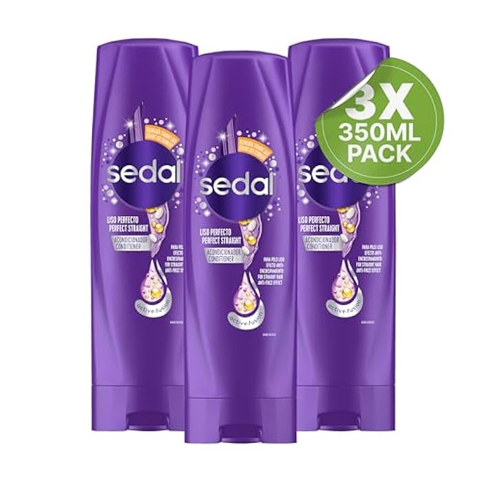 Sedal Conditioner for Straight Hair with Macadamia Oil, Vitamin C & Silk Protein for Smooth, Sleek Hair, 350 ml, Pack of 3 - Image 5