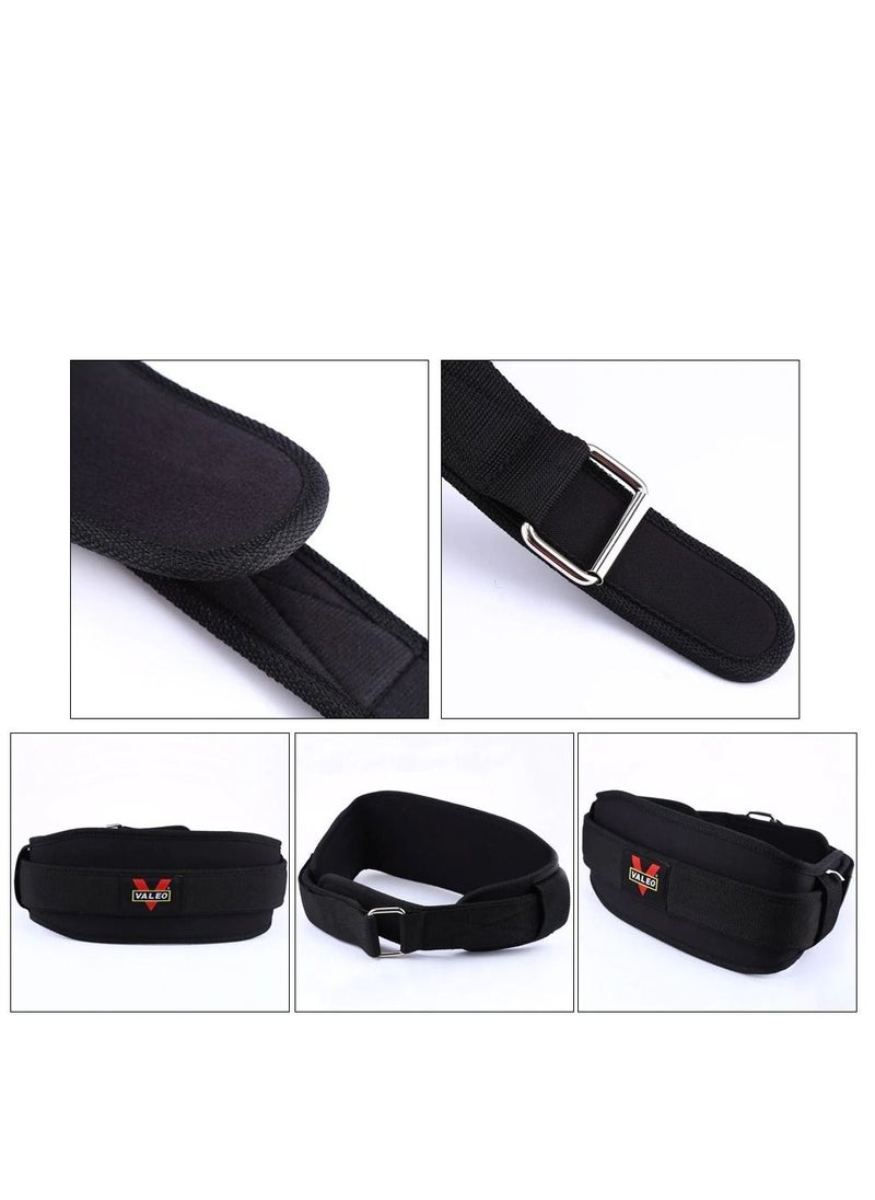 VALEO Nylon EVA Weight Lifting Belt Size M-125x14 CM, Black  - Image 3