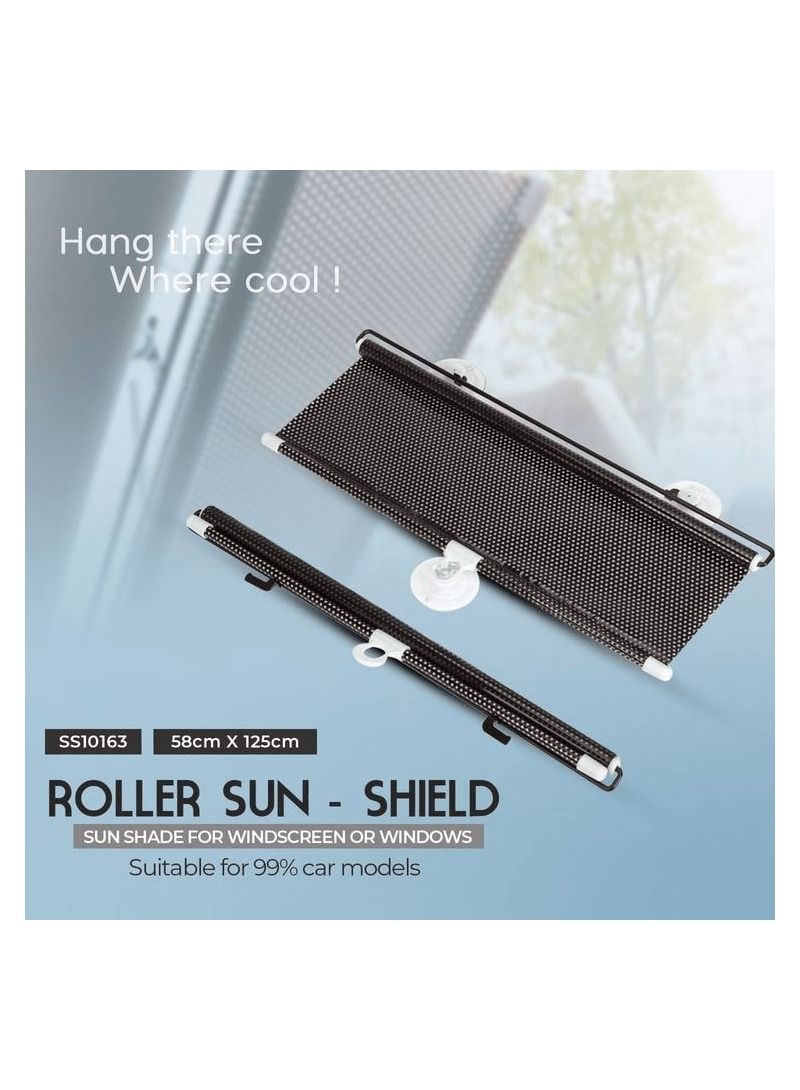 ستارة عازلة للحرارة AGC ، مظلة للسيارة ، مظلة دوارة لسيارة المنزل والمكتب 58 سم × 125 سم / قطعة واحدة - Image 1