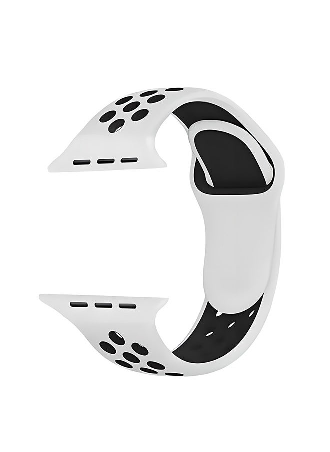 Generic - Waterproof Apple Watch Band, Soft Silicone Material Durable Non-Deformation Porous, Breathable Durable - Image 1