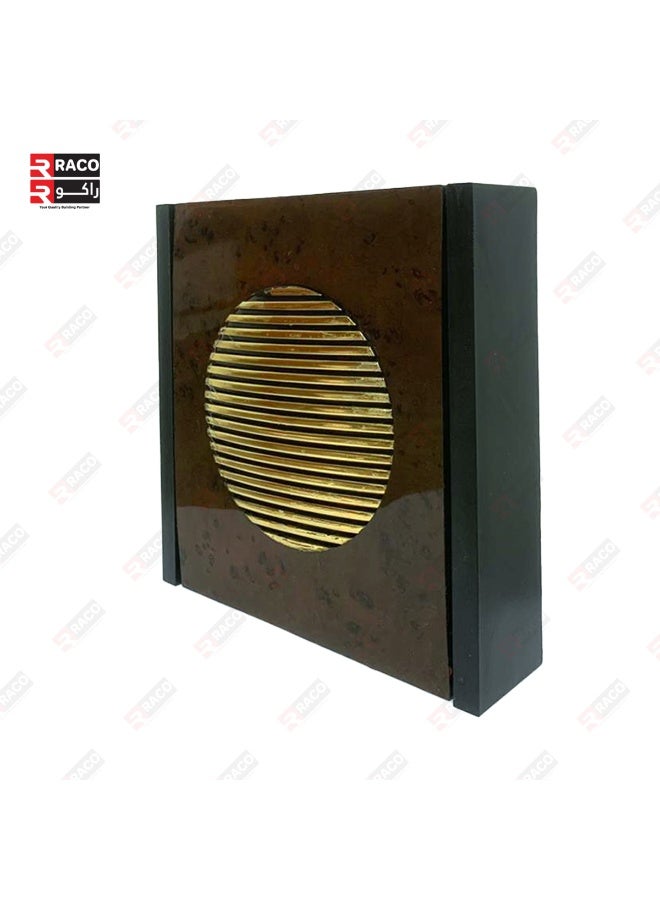 راكو جرس باب راكو - صوت دينغ دونغ كلاسيكي، جرس باب كهربائي 220 فولت بتصميم خشبي أنيق - جرس نداء منزلي متين وأنيق - Image 2