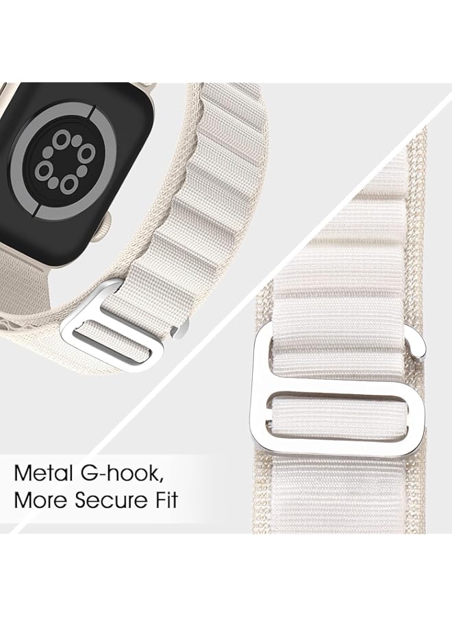 AWH Alpine Loop - Watch Band 49/45/44/42mm - Women  Men Nylon Sport Solo Loop Rugged Strap with G‑Hook for iWatch Utral Series 8/7/6/5/4/3/2/1/SE
