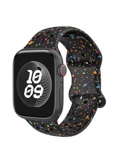 Sport Band Compatible with Apple Watch Band 42mm 44mm 45mm 46mm 49mm for Women Men, Recycled Plastic Soft Silicone Strap for iWatch Series 10 9 8 7 6 5 4 3 2 1 Ultra SE (Black)