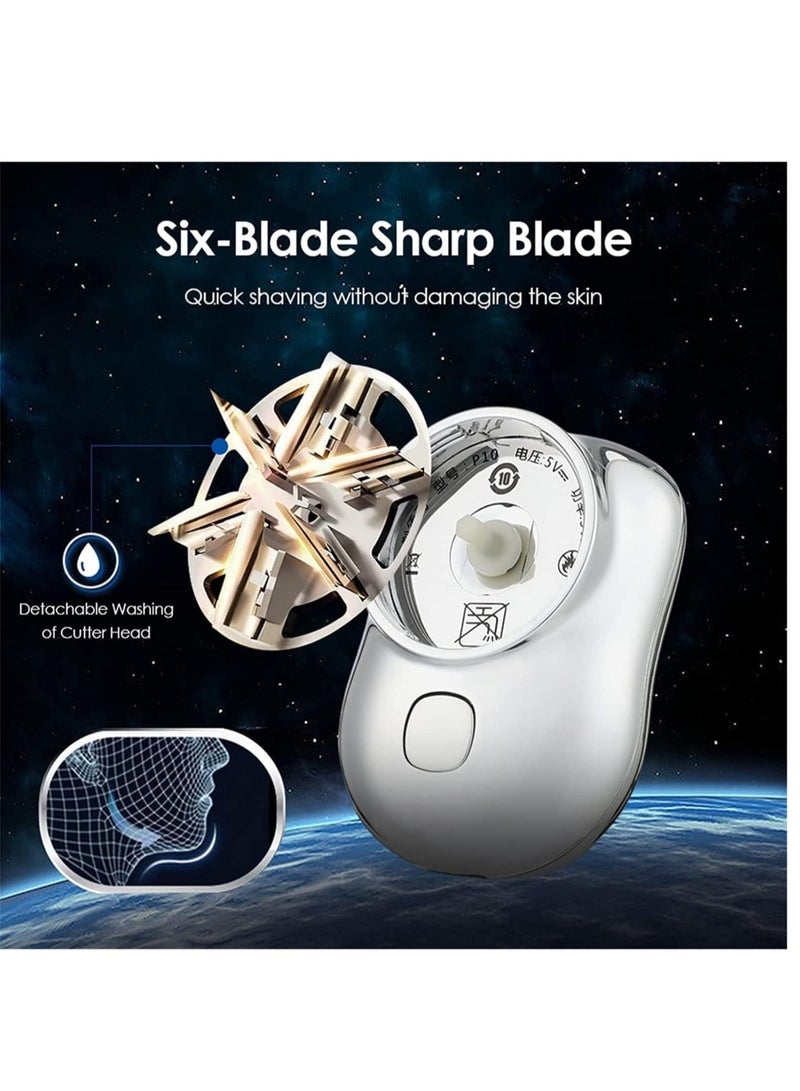 Mini & Portable Electric Shaver, New Pocket Portable Electric Shave, Magic USB Mini Shaver Electric Razor For Men, Rechargeable Travel Razors For Men Electric Shaver For Shaving Face(Green) - Image 5