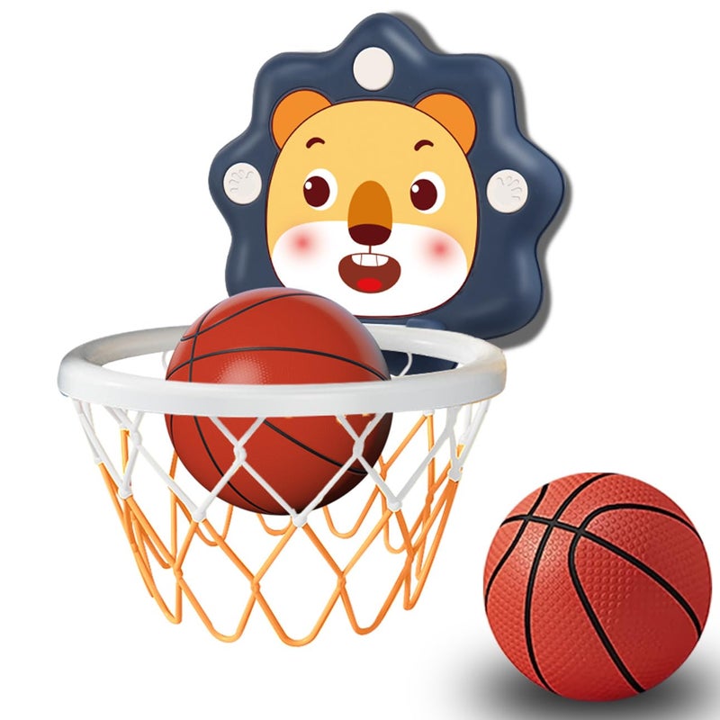 ZOENMG Toddler Kids Basketball Hoop Indoor ToysScoreboard Portable Design Adjustable HeightChristmas Birthday Baby Toddler Kids Boys Small Mini Basketball Hoop Gifts Toys Blue Small - Image 3