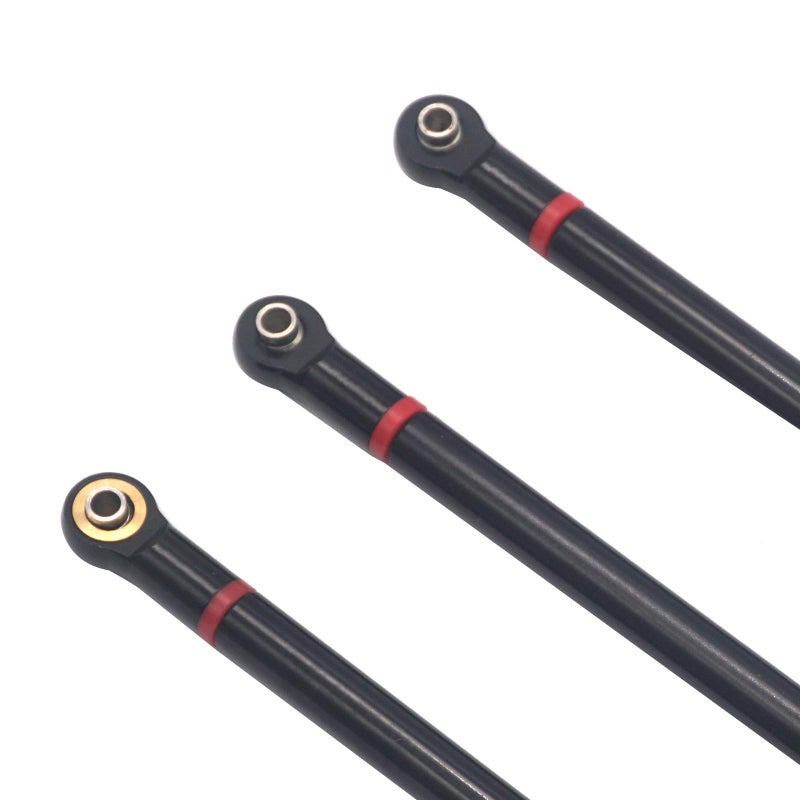 Vgoohobby 8Pcs Vgoohobby Aluminum Alloy Link Rod Chassis Linkage 313mm Wheelbase Compatible with Axial SCX10 90046 90047 1/10 RC Crawler Car - Image 4