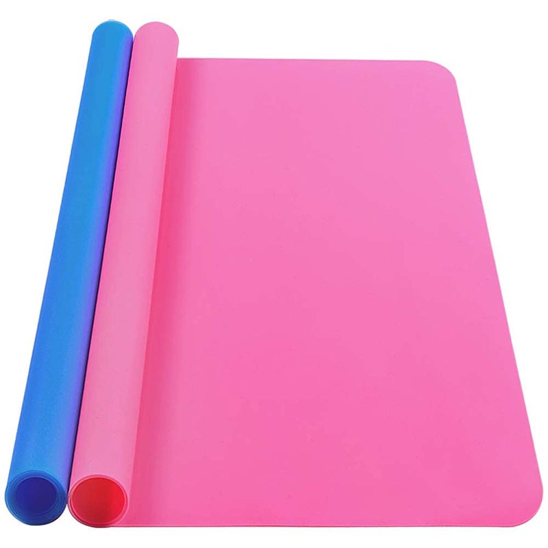 IKOCO Silicone Mat, IKOCO 15.7"x 11.8" Silicone Craft Mat for Playdough A3 Large Nonstick Resin Molds Sheets for Epoxy Resin Jewelry Casting - Image 1