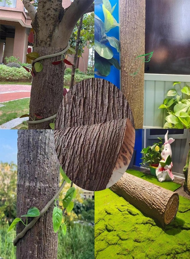 HAISENGO Artificial Tree Bark 39.4" x 15.7" Fake Bark Ideal for Home Pillars Pipes Decor Cuttable Realistic Texture Simulation Tree fit for Home Columns Walls Floors Decoration (15.75 inch) - Image 4