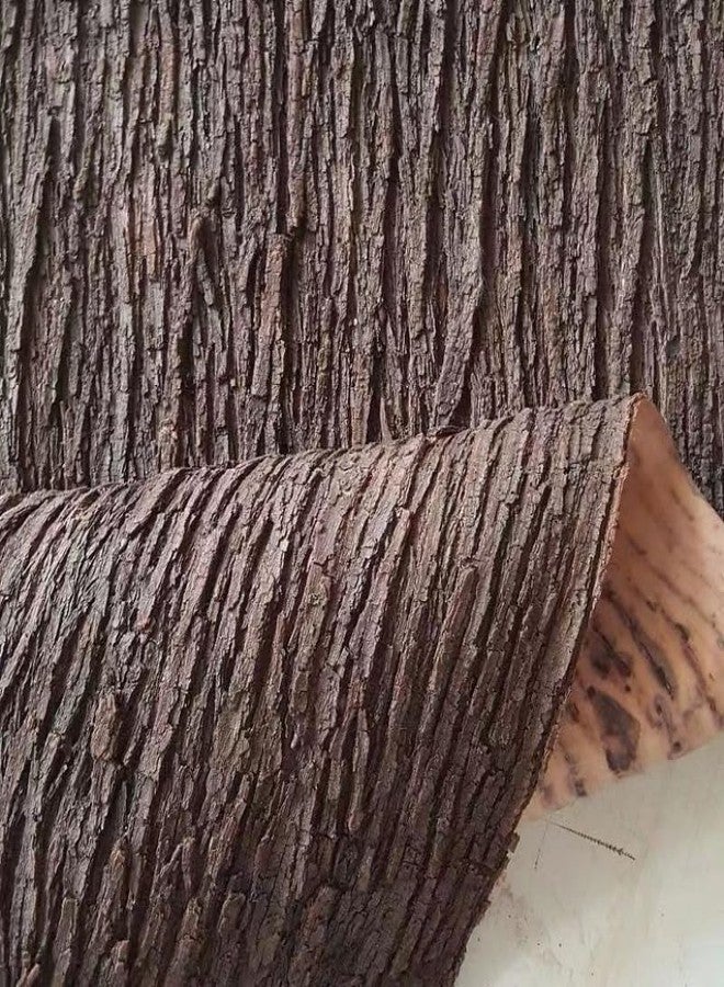 HAISENGO Artificial Tree Bark 39.4" x 15.7" Fake Bark Ideal for Home Pillars Pipes Decor Cuttable Realistic Texture Simulation Tree fit for Home Columns Walls Floors Decoration (15.75 inch) - Image 1