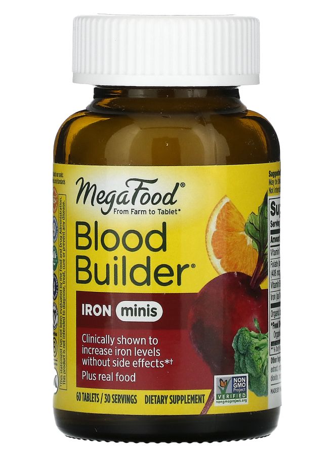 MegaFood Blood Builder Minis Iron 60 Tablets