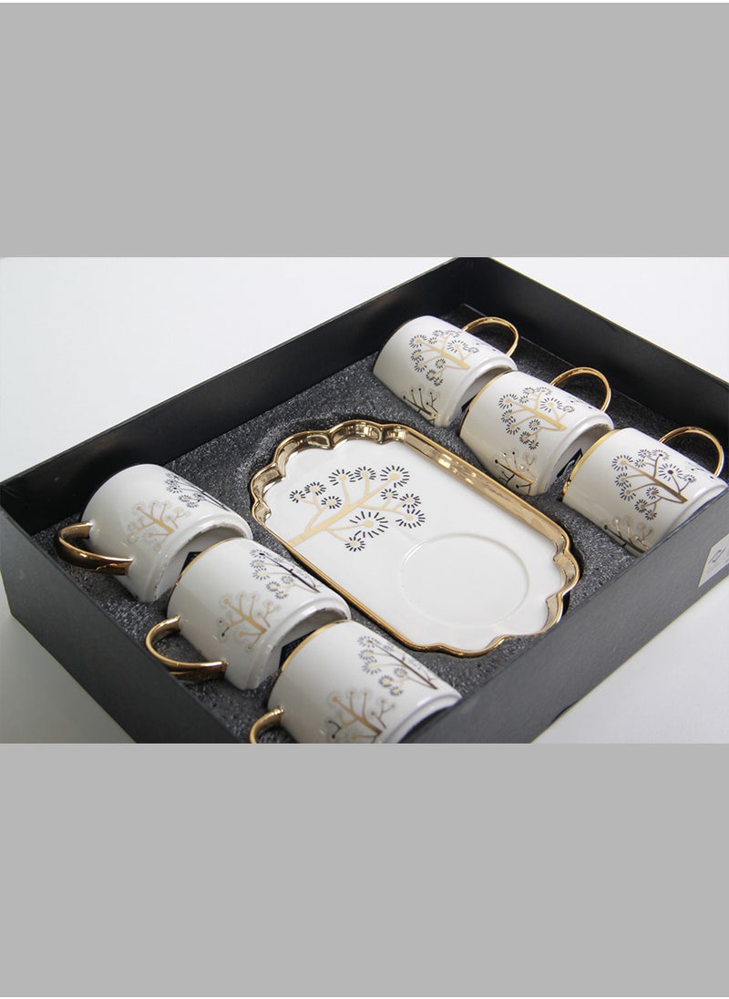 Generic - A set of luxurious tea and milk cups and saucers with a modern and elegant design. - Image 1