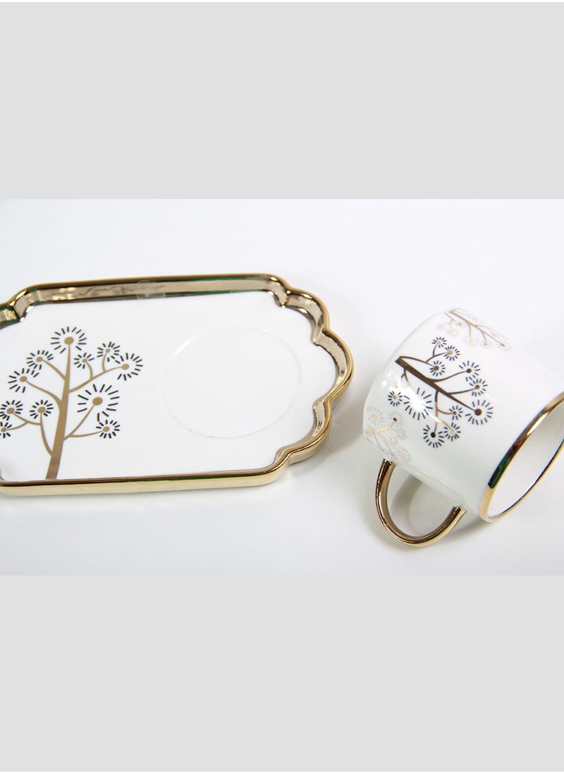 Generic - A set of luxurious tea and milk cups and saucers with a modern and elegant design. - Image 1