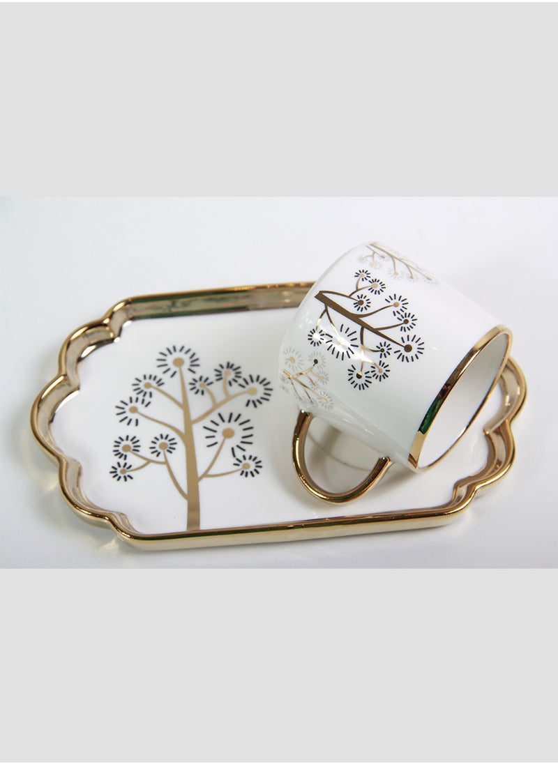 Generic - A set of luxurious tea and milk cups and saucers with a modern and elegant design. - Image 1