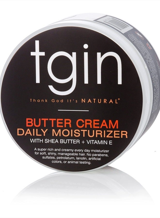 Tgin Butter Cream Daily Moisturizer For Natural Hair - Dry Hair - Curly Hair - Hair Styling Product - Curl Cream - Paraben Free - Hair Cream - Type 3c and 4c hair - Styler - 12 Oz - Image 2