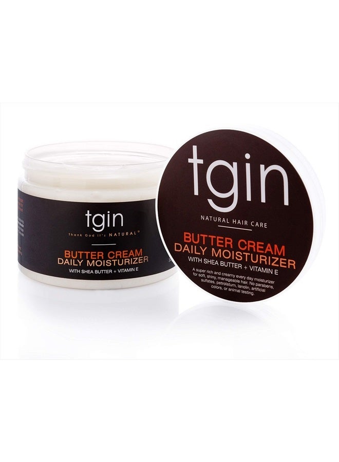 Tgin Butter Cream Daily Moisturizer For Natural Hair - Dry Hair - Curly Hair - Hair Styling Product - Curl Cream - Paraben Free - Hair Cream - Type 3c and 4c hair - Styler - 12 Oz - Image 3