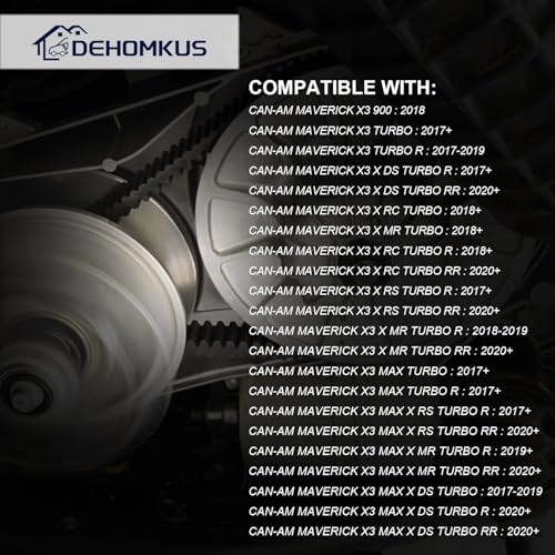DEHOMKUS 422280652 Maverick X3 Drive Belt Replacement for Can-Am Maverick X3/ XDS/XRS/MAX All Models 2017-2022 Replace 422280651 417300383 422280654 422280280 - Image 5