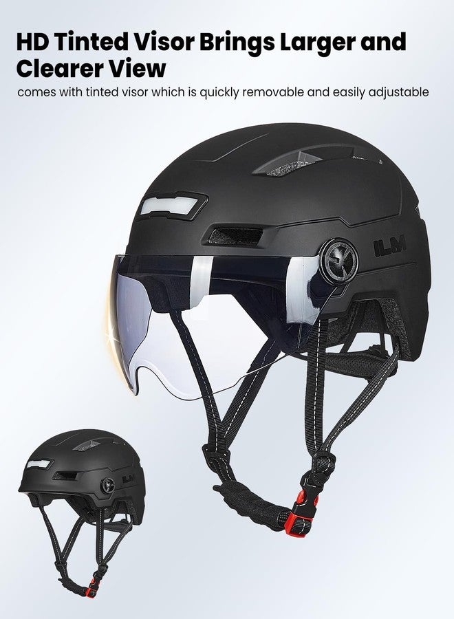 ILM Adult Bike Helmet(Matte Black, Small/Medium) - Image 4
