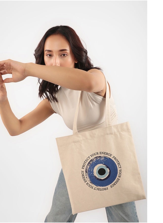 earthbags - Evil eye Cotton Tote Bag - Image 1