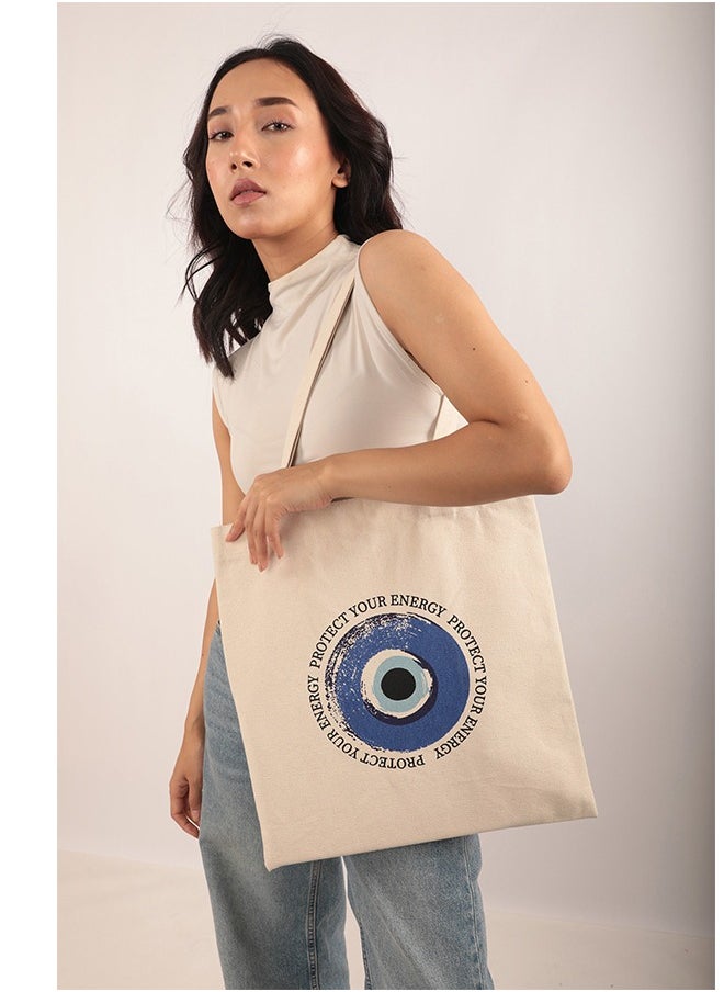 earthbags - Evil eye Cotton Tote Bag - Image 1