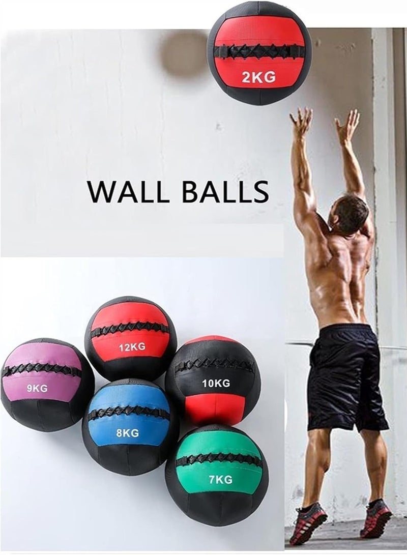 TA SPORT Medicine Ball PVC Wall Ball Slam Ball Home Gym Strength and Physical Training Soft Medicine Ball Fitness Equipment Cross Training Aerobic Exercise Fitness Equipment (8KG/17.6LB) - Image 3