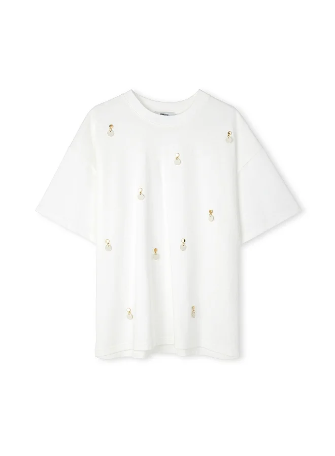 Ipekyol T-Shirt With Faux Leather Applique