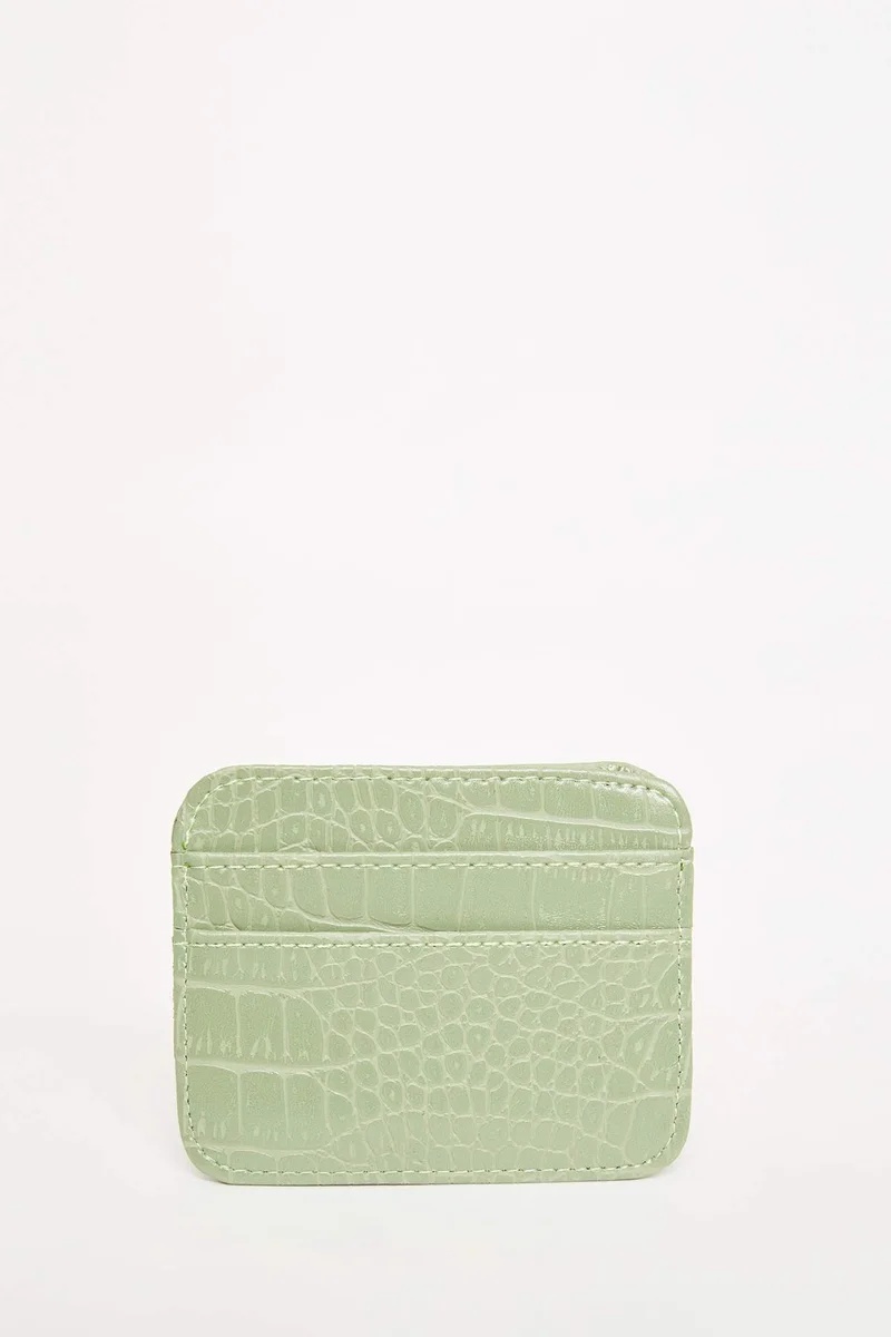 Defacto  Woman Faux Leather Croco Card Holder for Women | Best Price UAE