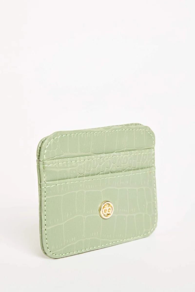 Defacto  Woman Faux Leather Croco Card Holder for Women | Best Price UAE
