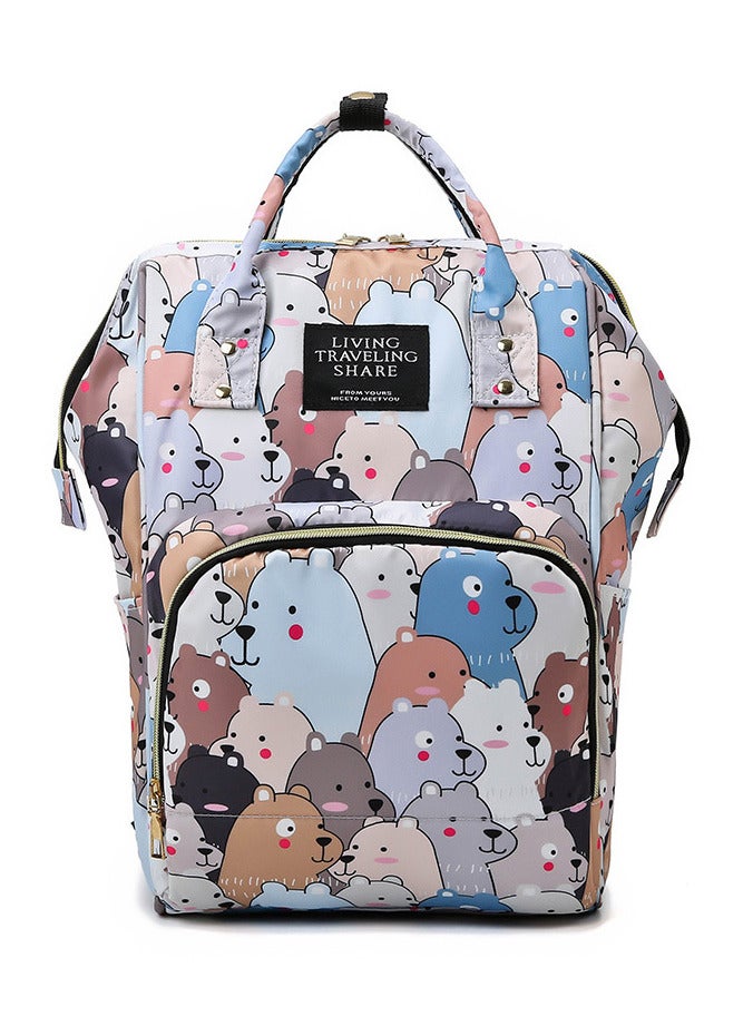 AUTOYSUR Diaper Bag Waterproof Diaper Changing Totes Multi-Function Travel Portable Bassinet Diaper Bag Backpack Mommy Bag - Image 2