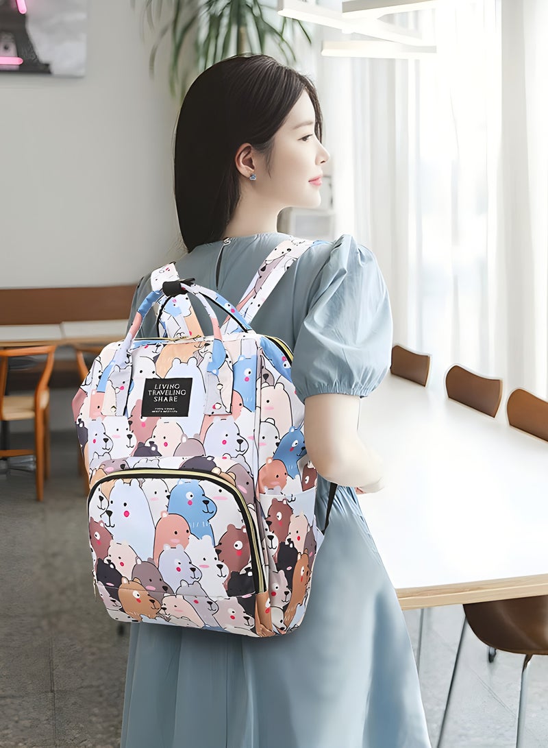 AUTOYSUR Diaper Bag Waterproof Diaper Changing Totes Multi-Function Travel Portable Bassinet Diaper Bag Backpack Mommy Bag - Image 1
