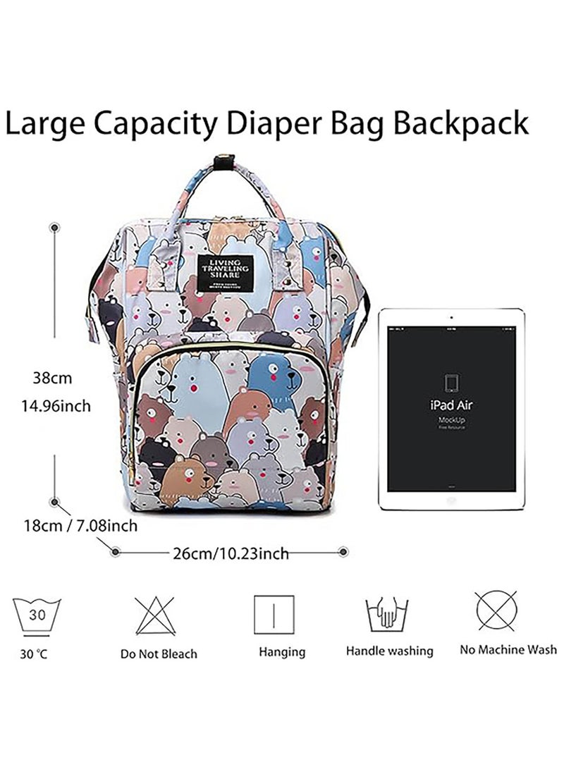 AUTOYSUR Diaper Bag Waterproof Diaper Changing Totes Multi-Function Travel Portable Bassinet Diaper Bag Backpack Mommy Bag - Image 3