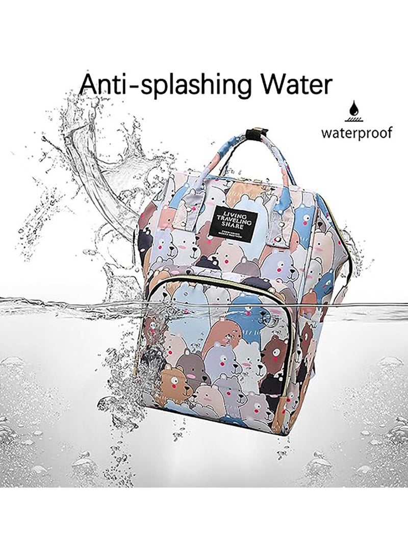 AUTOYSUR Diaper Bag Waterproof Diaper Changing Totes Multi-Function Travel Portable Bassinet Diaper Bag Backpack Mommy Bag - Image 4