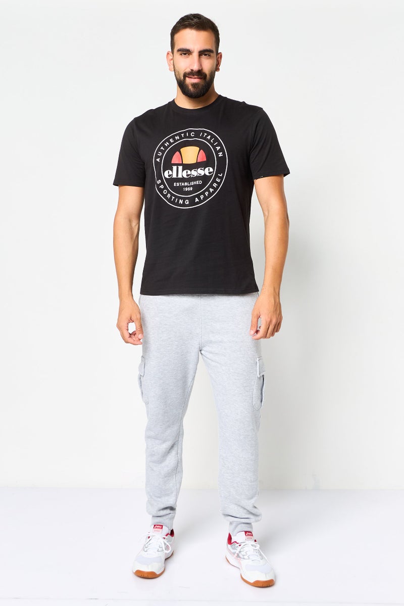 Ellesse Men Sportswear Fit Short Sleeve Outdoor T-Shirt, Black - Image 2