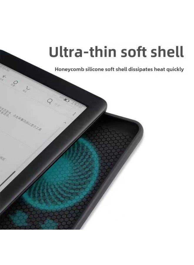 Explosions Applicable To Kindle Protective Case Kpw5 Dormant 2022 Youth Edition Magnetic All-inclusive Soft Case-Color:Black Magnolia Flower-Applicable Models:Kindle X/migu Version/558 - Image 3