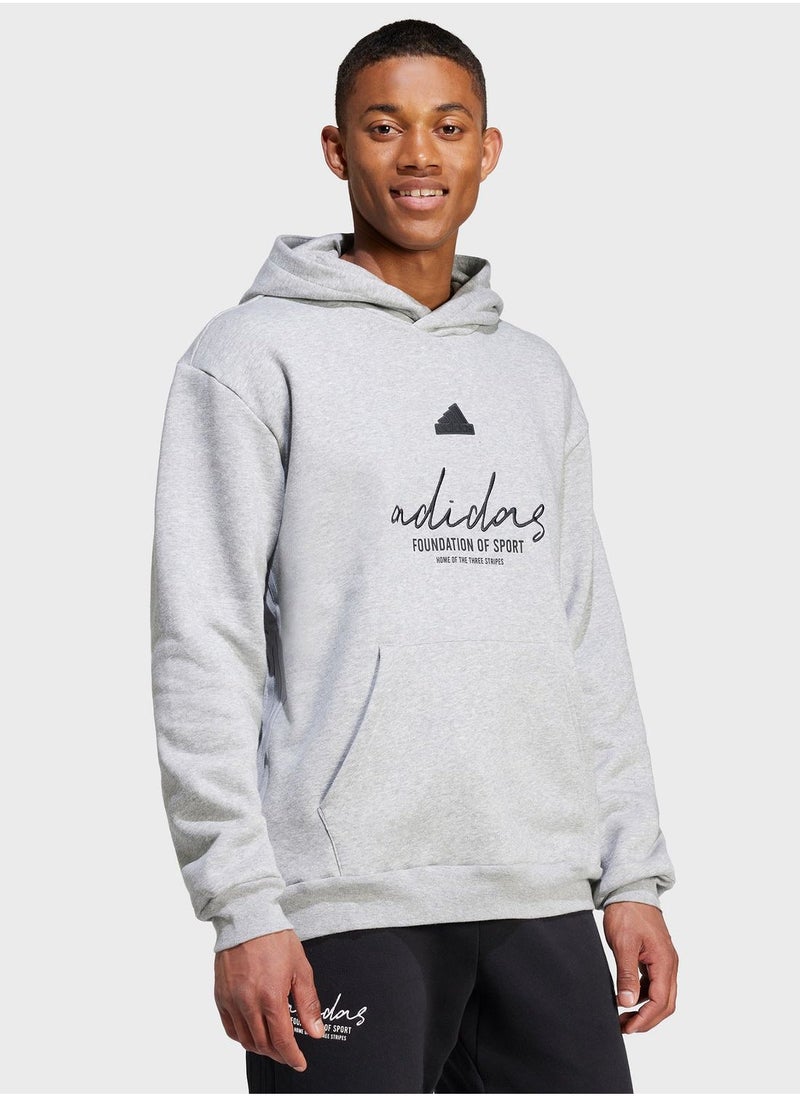 Adidas - Brand Love Fleece Hoodie - Image 1