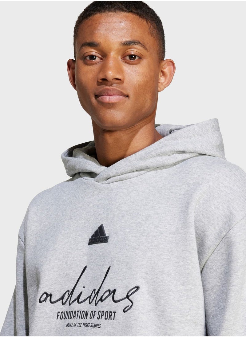 Adidas - Brand Love Fleece Hoodie - Image 1